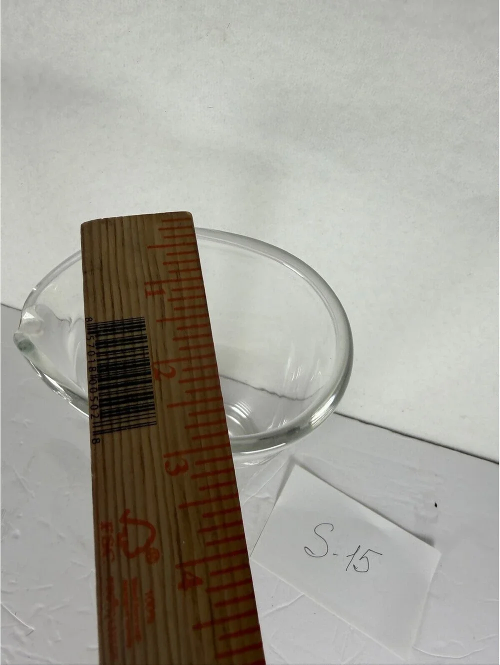 Krosno Poland Clear Glass Pitcher with Spout - Storage S-15